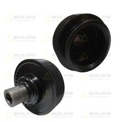 POLIA 84995653 DISCO DO MOTOR — Polia disco do motor New Holland 84995653 para colheitadeira TC59, responsável pelo acionamento do motor e sincronismo do conjunto principal.